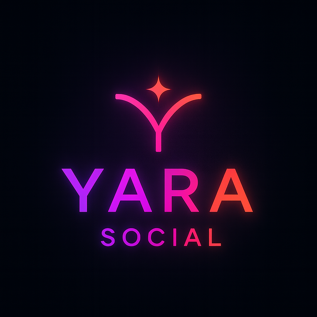 Yara Social neon logotype